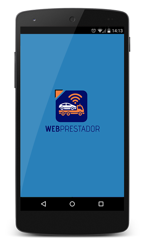 Pagina inicial do WebPrestador